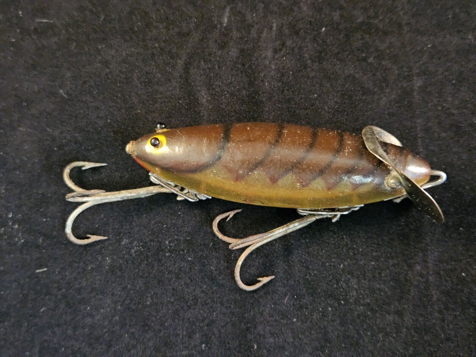 Heddon #9900 Crab Spook Vintage 1930s Fishing Lure. NC Natural Crab