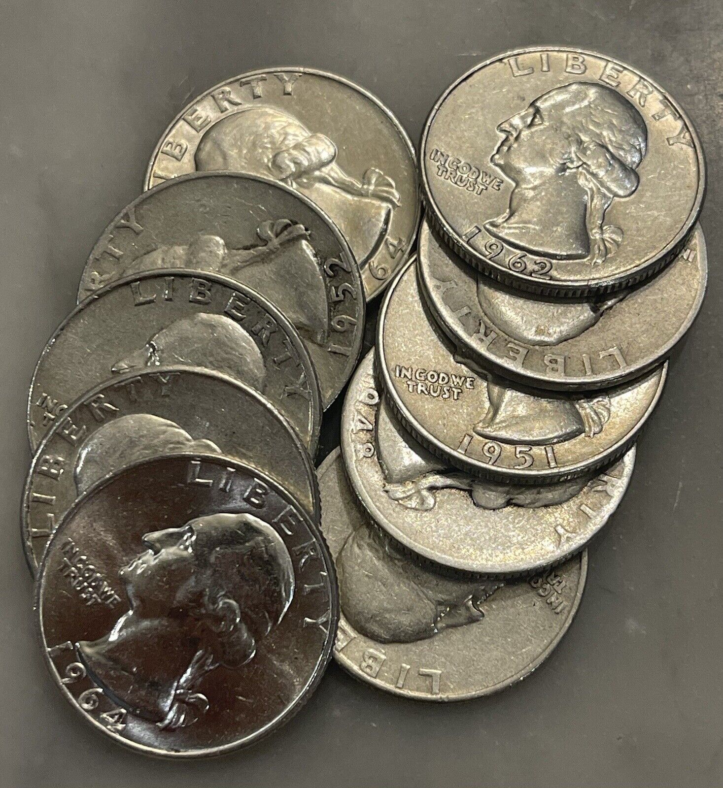 [Lot of 10] - Washington Quarter - 90% Silver Choose How Many Lots of 10