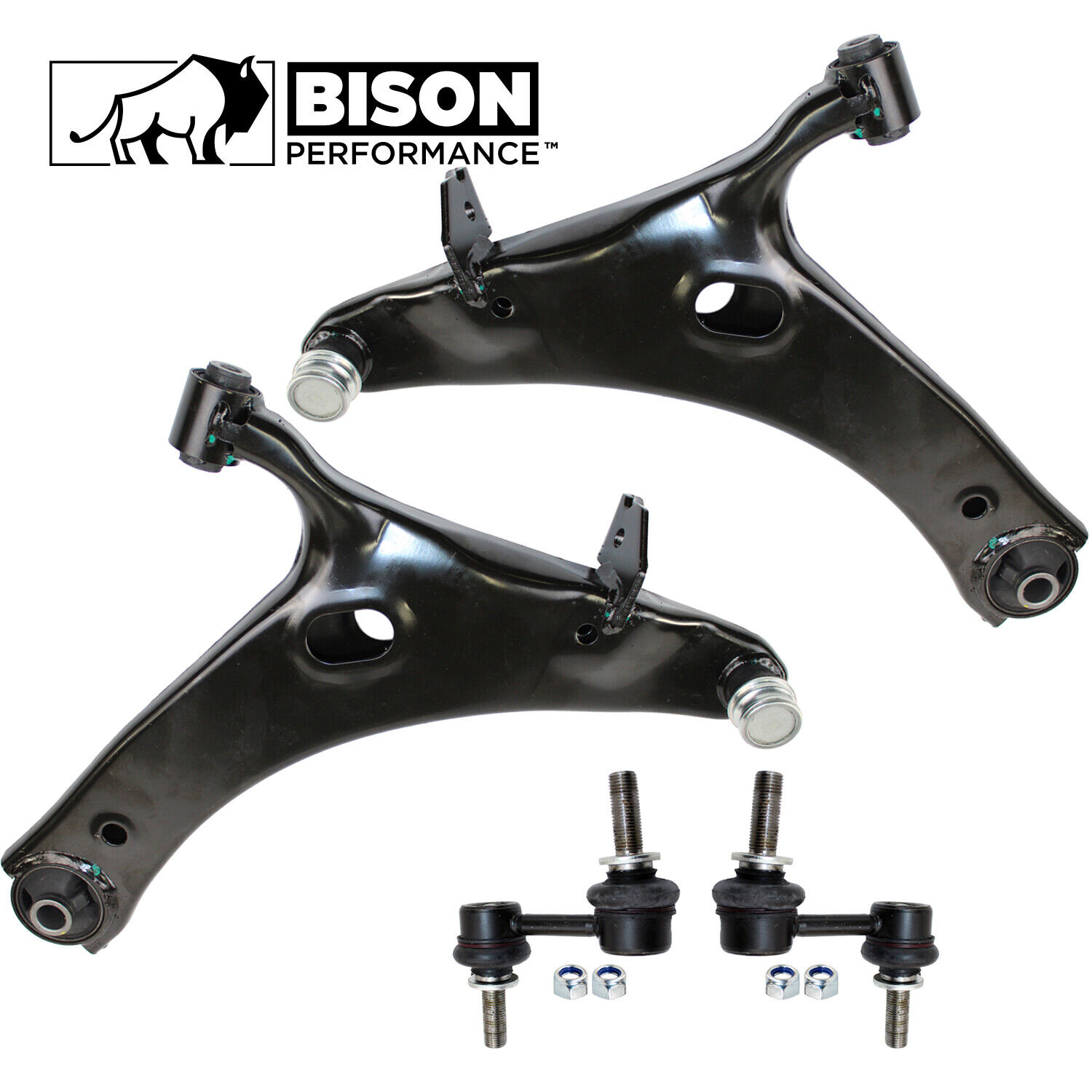 Bison Performance 4pc Front Lower Control Arm Sway Bar Link Kit For XV Crosstrek