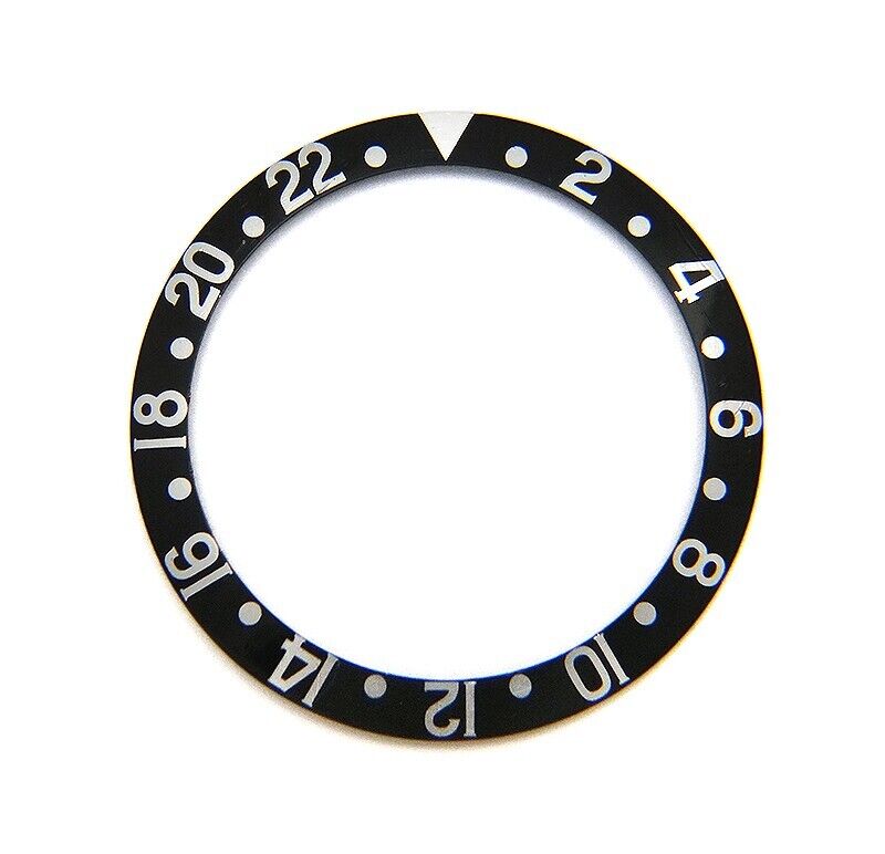 Rare Genuine Rolex GMT-MASTER II 16710 16700 Super Fat Font Black Bezel Insert