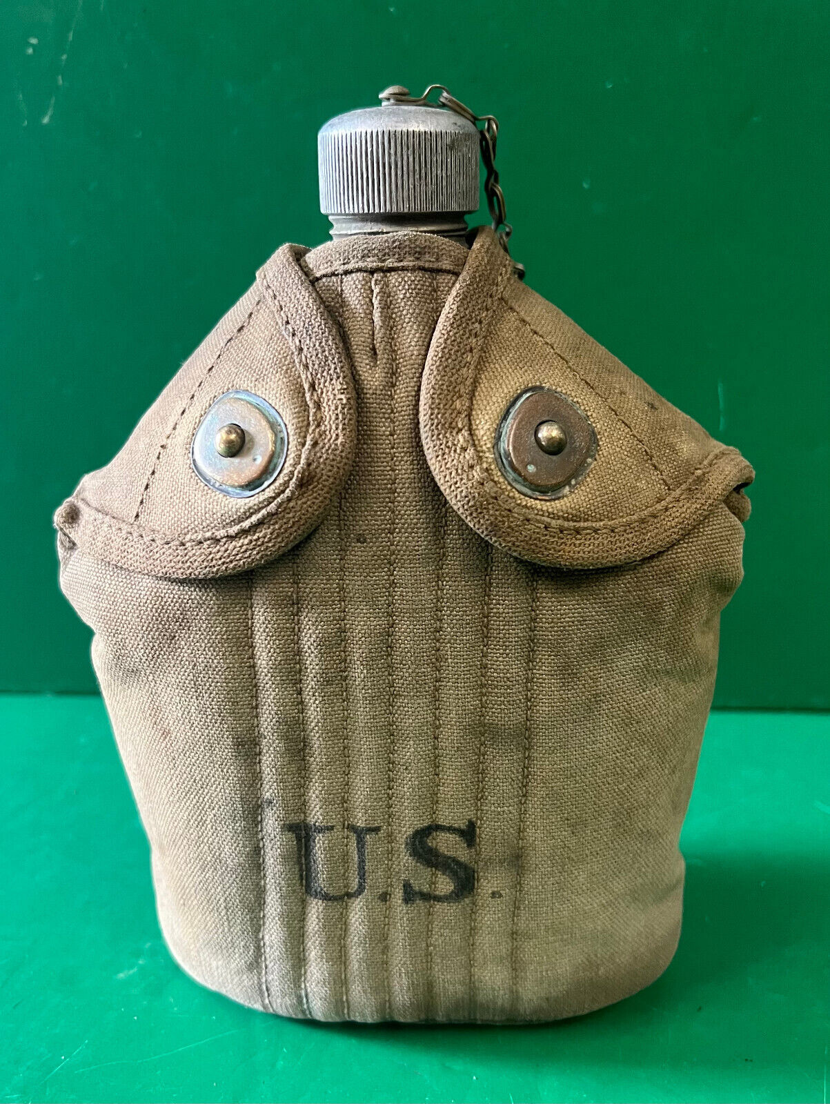 US MODEL M-1910 CANTEEN AND COVER 1918 DATED