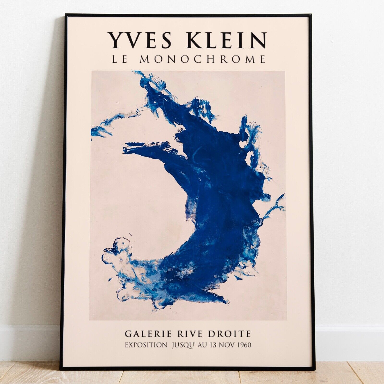 Yves Klein Exhibition Art Print, Blue Monochrome Art Print, Wall Art, Home Decor