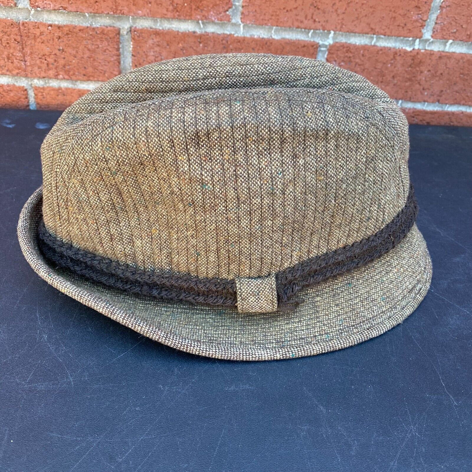 Dobbs Hat Mens 7 1/2  Fedora Vintage Sakes 5th Avenue Brown Tweed