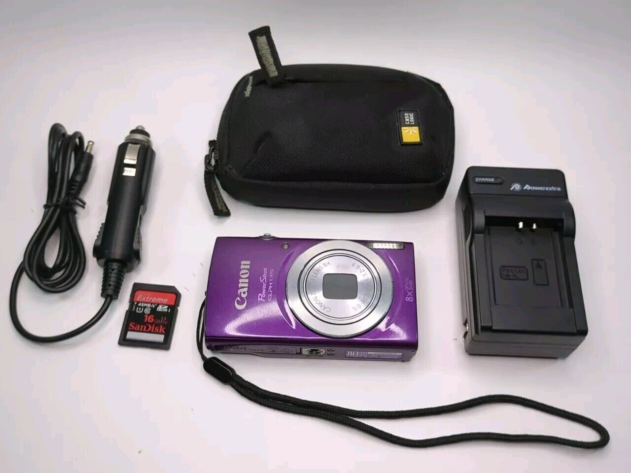 Canon PowerShot ELPH 135 16MP 8x Optical Zoom Purple Digital Camera
