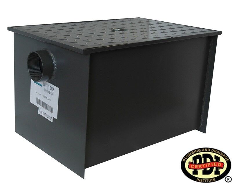 PDI Certified WentWorth Grease Trap interceptor New 40 lb 20 GPM Model # wpgt20