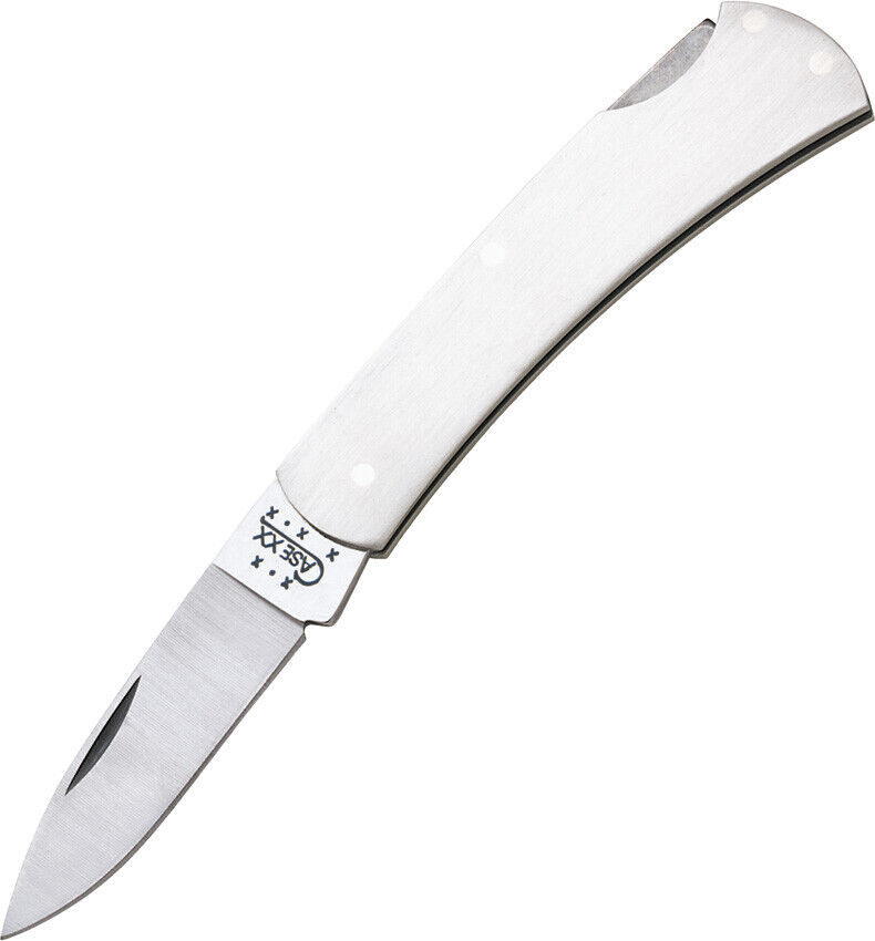 Case Cutlery Executive Lockback Drop Blade Brushed Folding Pocket Knife EDC 041