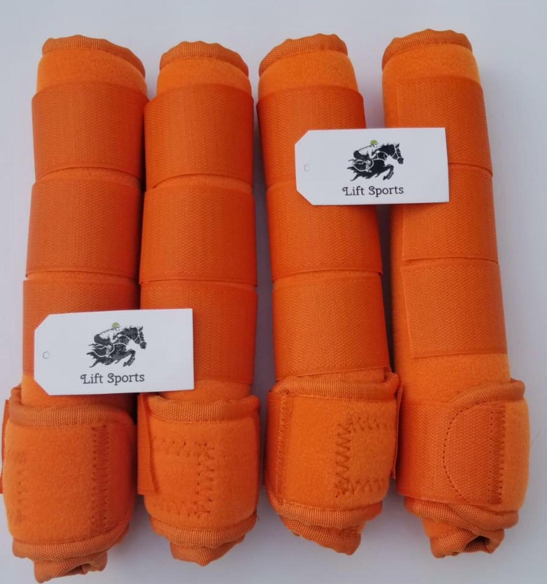 Horse Medicine Brushing Boots Leg Wrap Protection Set of 2 and 4 Sports Cob/Full