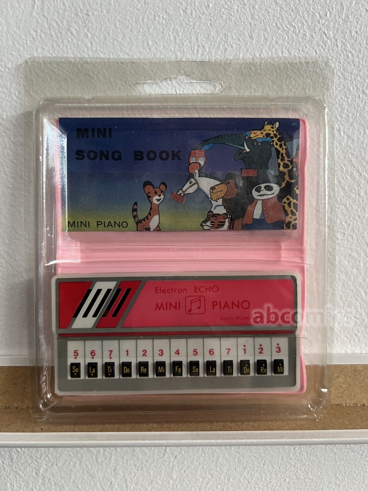 VINTAGE ELECTRON ECHO 80\'s MINI PIANO SONG BOOK Pink