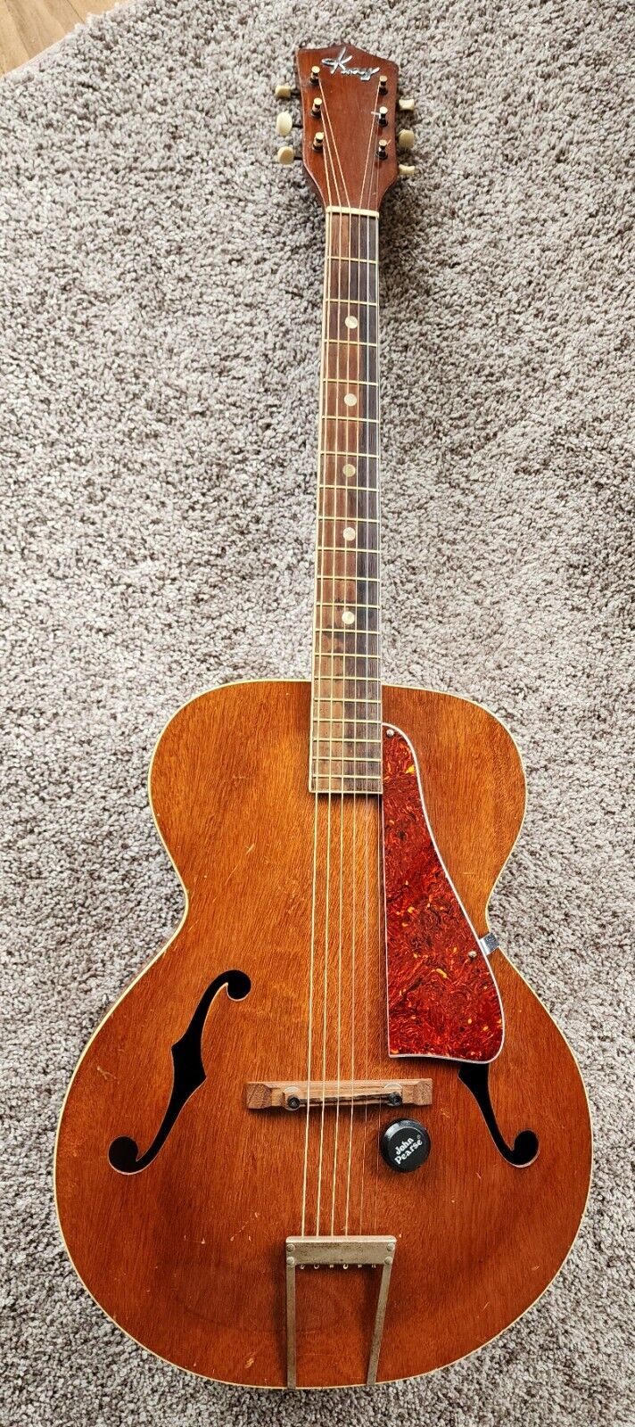 Vintage 1953 Kay Archtop Guitar, Acoustic/Electric