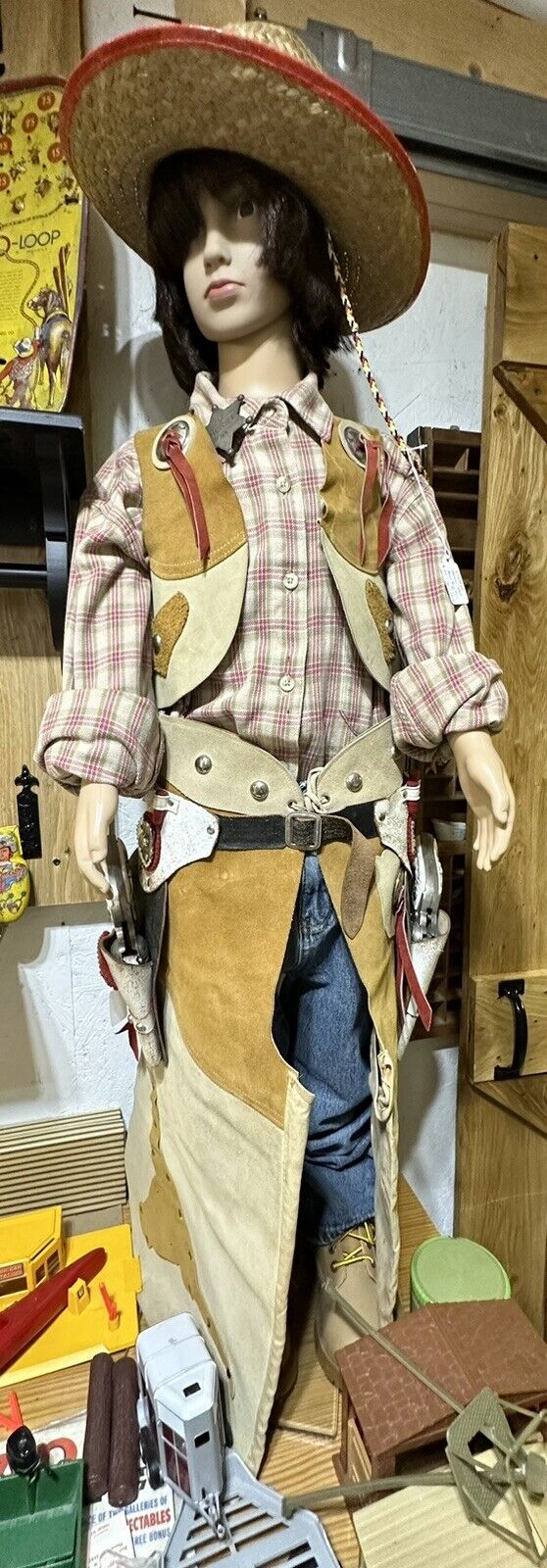 Vintage Complete Cowboy/cowgirl Outfit Inc Gun Belt/guns