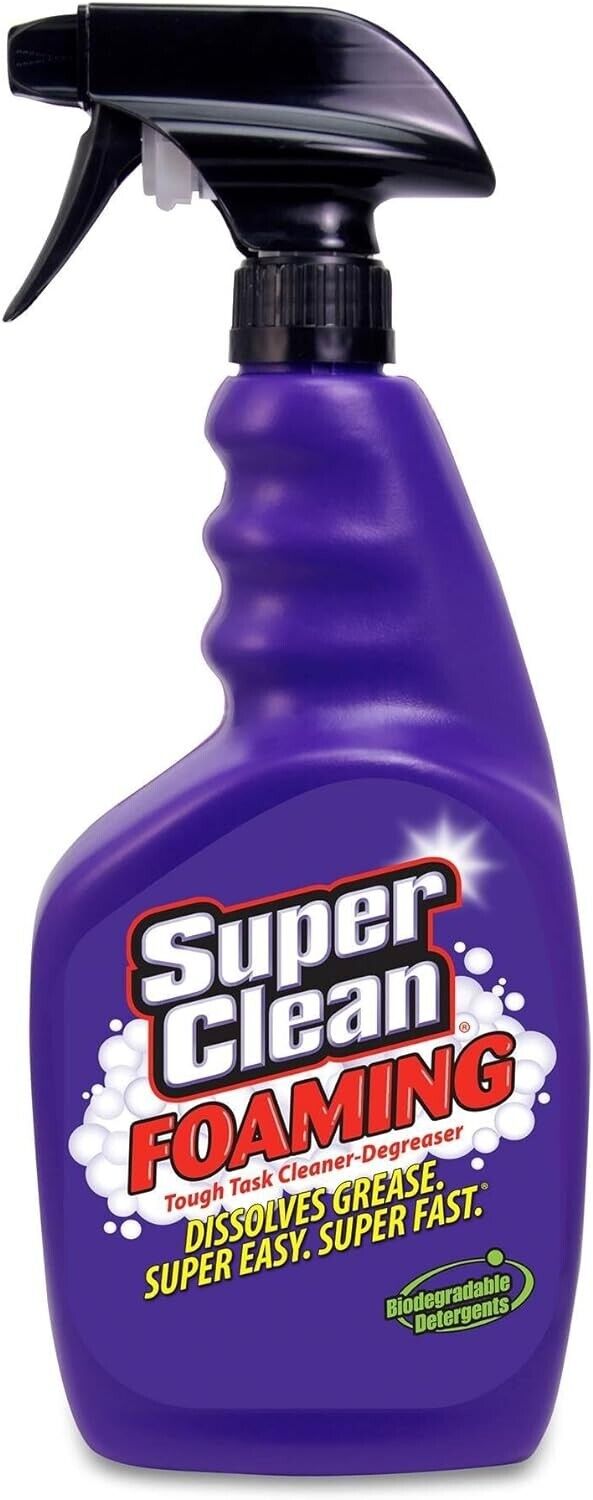 Super Clean Foaming Multi-Surface All Purpose Cleaner Degreaser Spray, Biodeg...