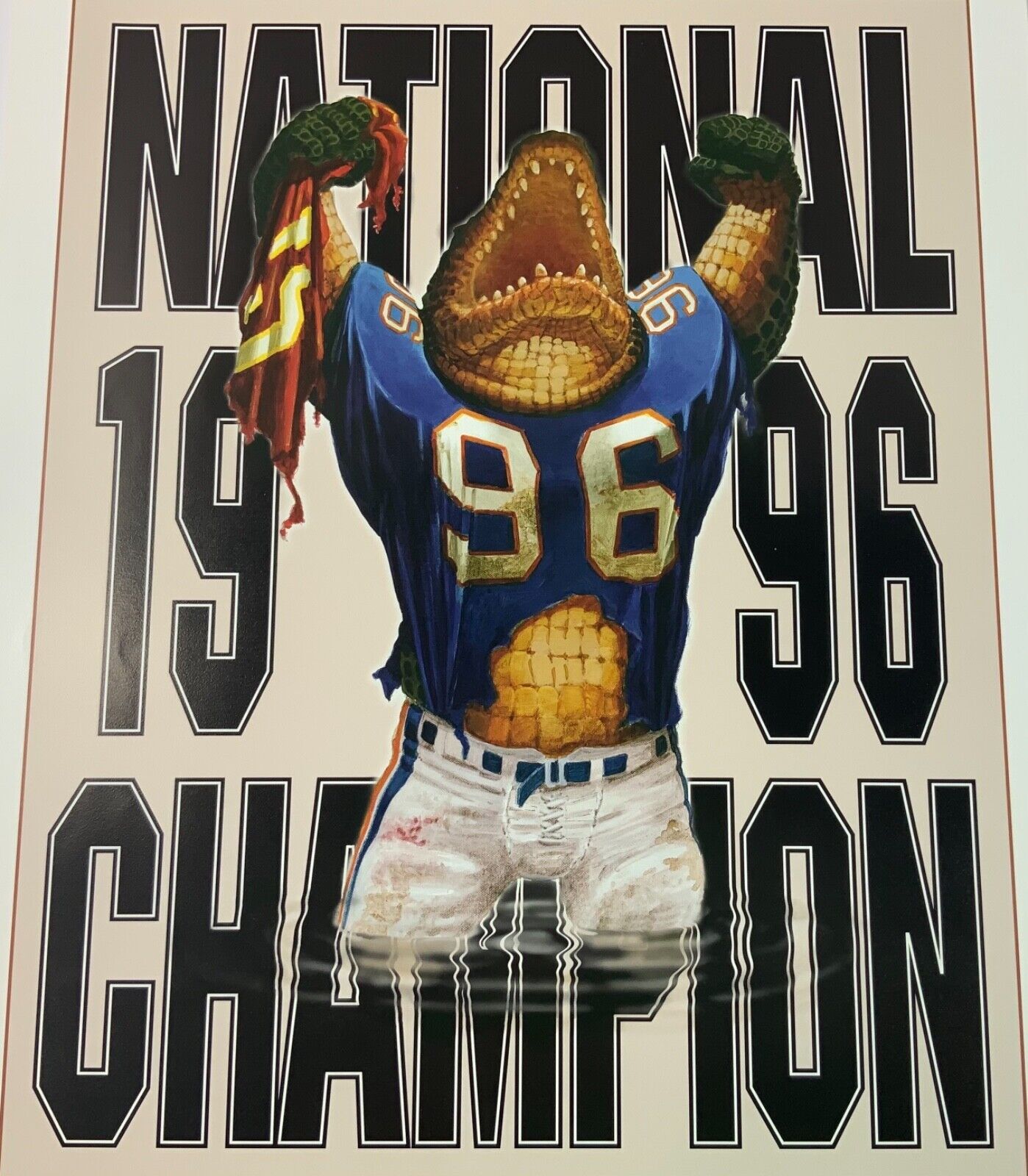 Rare Sold Out Florida Gators Limited Edition 1996 National Championship Print 