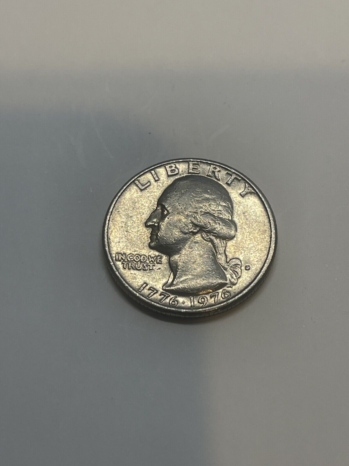 1776-1976 D US Bicentennial Quarter, Filled Mint Mark