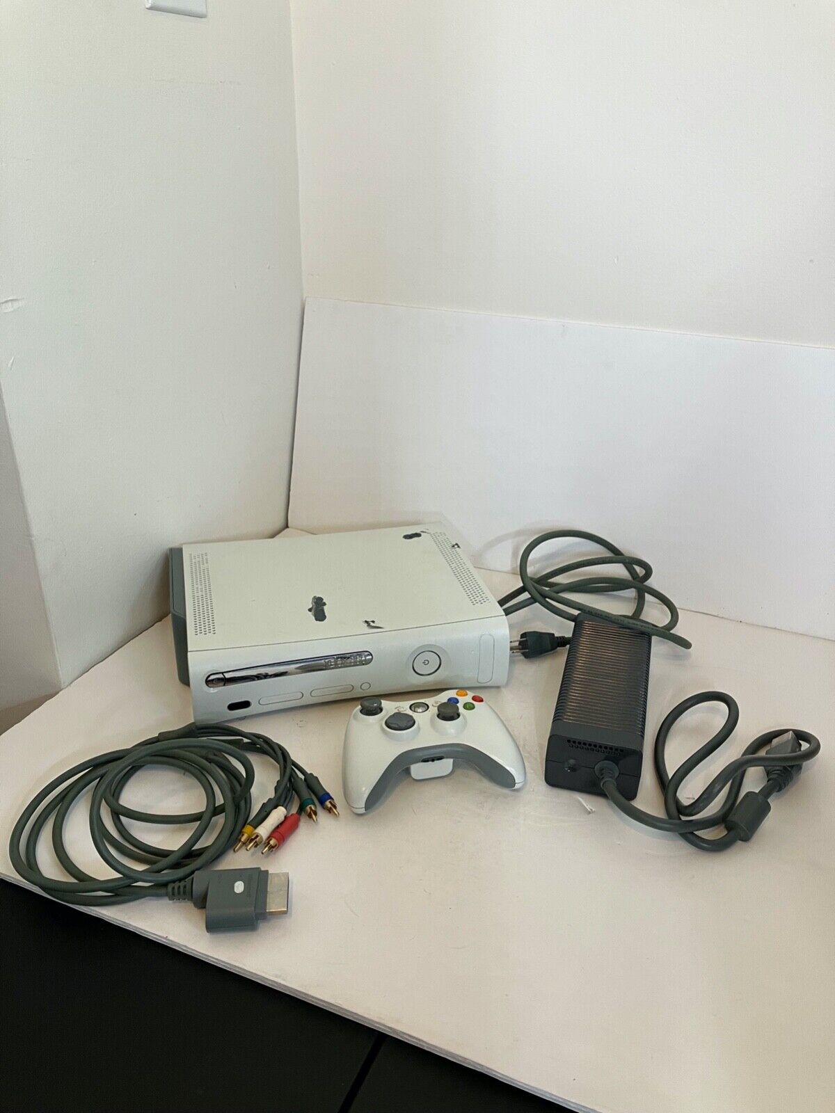 Xbox 360 Console w/Controller And Power Supply Tested As Is See Description
