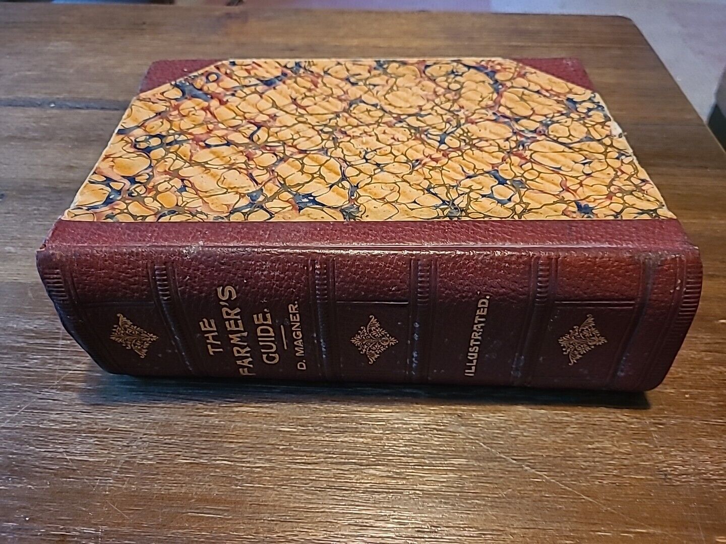 RARE 1896 D. Magner\'s THE FARMERS GUIDE AND COMPLETE INSTRUCTOR ANTIQUE BOOK
