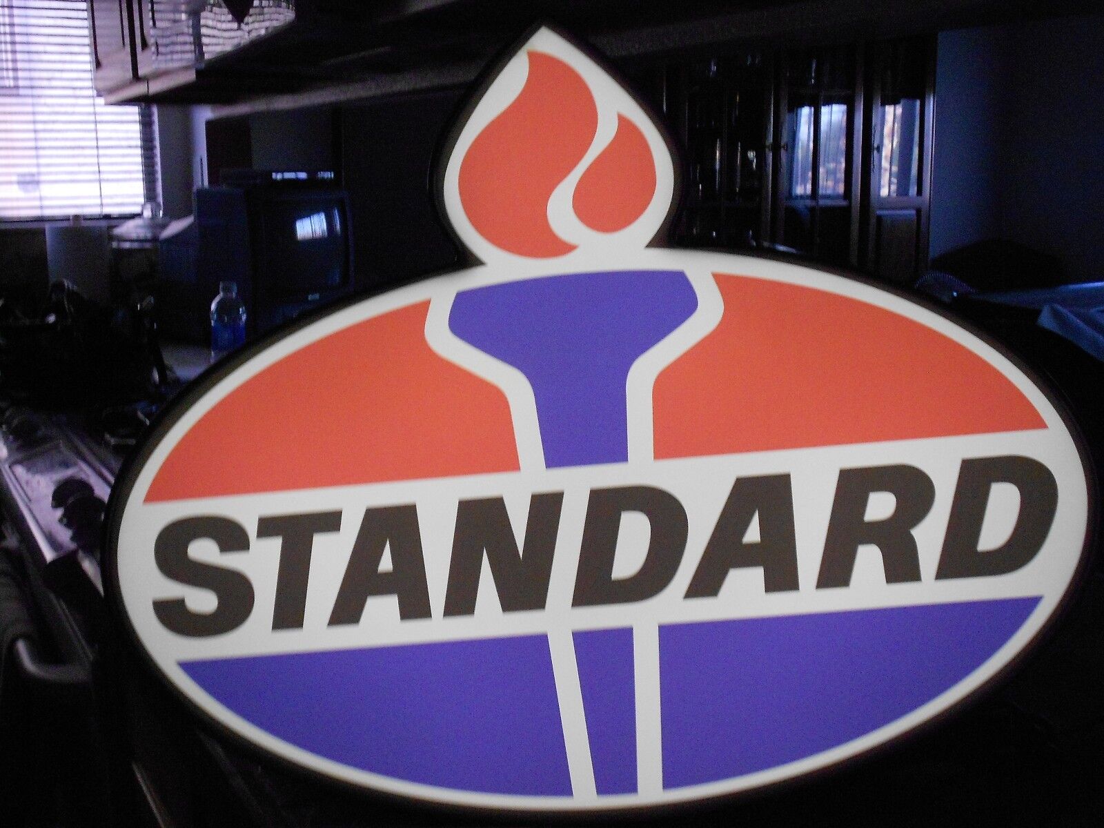 Standard Oil Lighted Sign