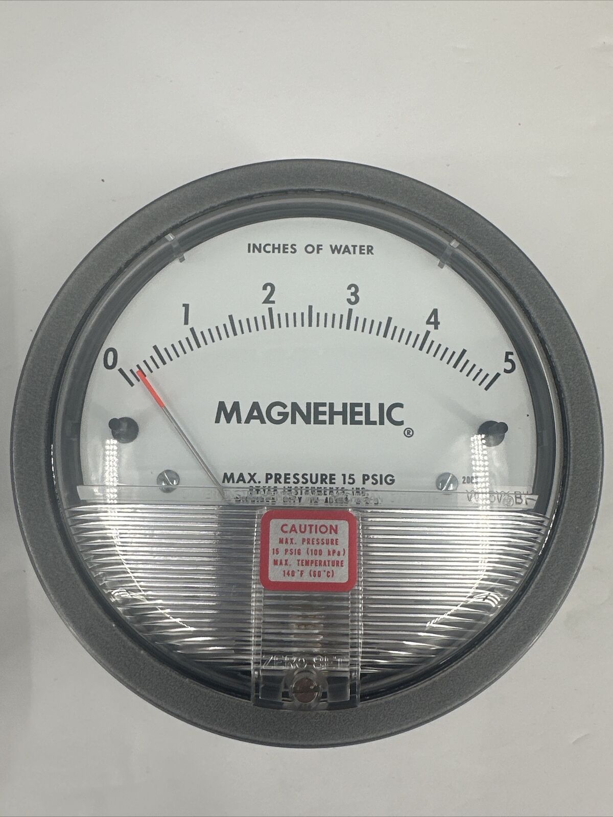 Dwyer 2005 Magnehelic Differential Pressure Gauge 15 PSIG W25W BH