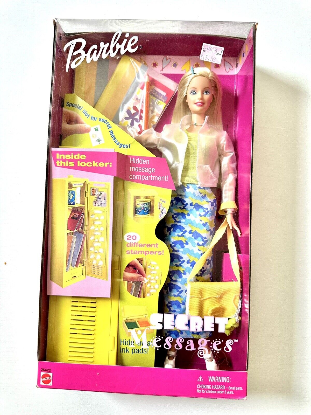 Secret Messages Barbie Doll | 1999 | New In Box | #26422 | play set