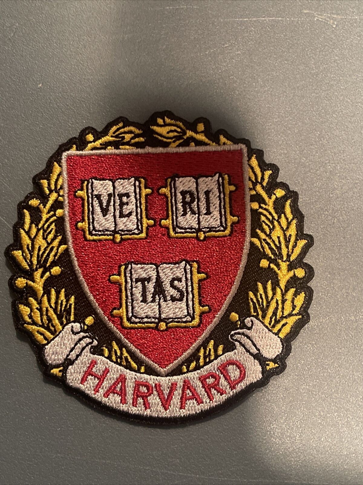 Harvard University Vintage Embroidered Iron On Patch App  3”