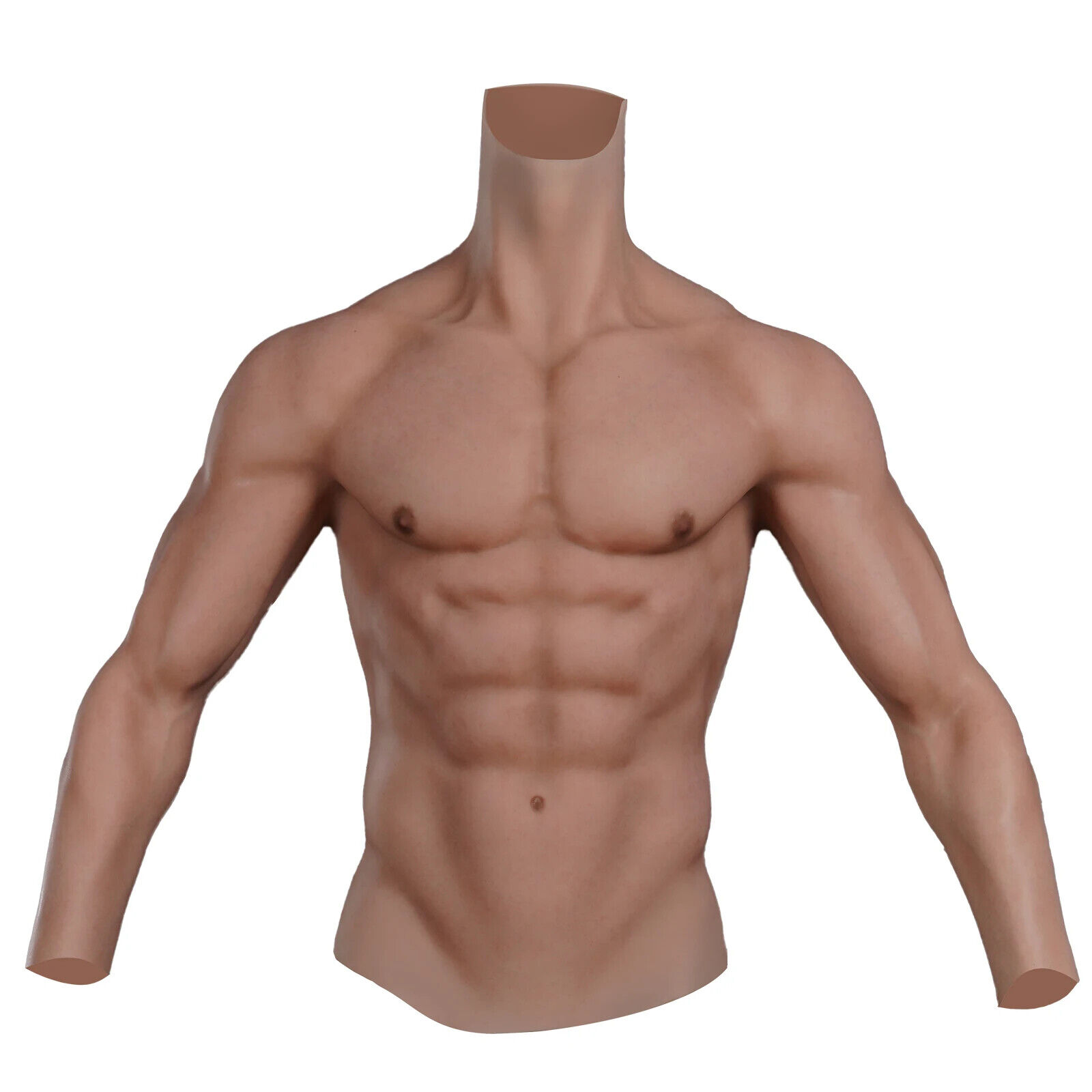Handmade Realistic Silicone Muscles Cosplay Costumes Fake Abs Belly Crossdresser