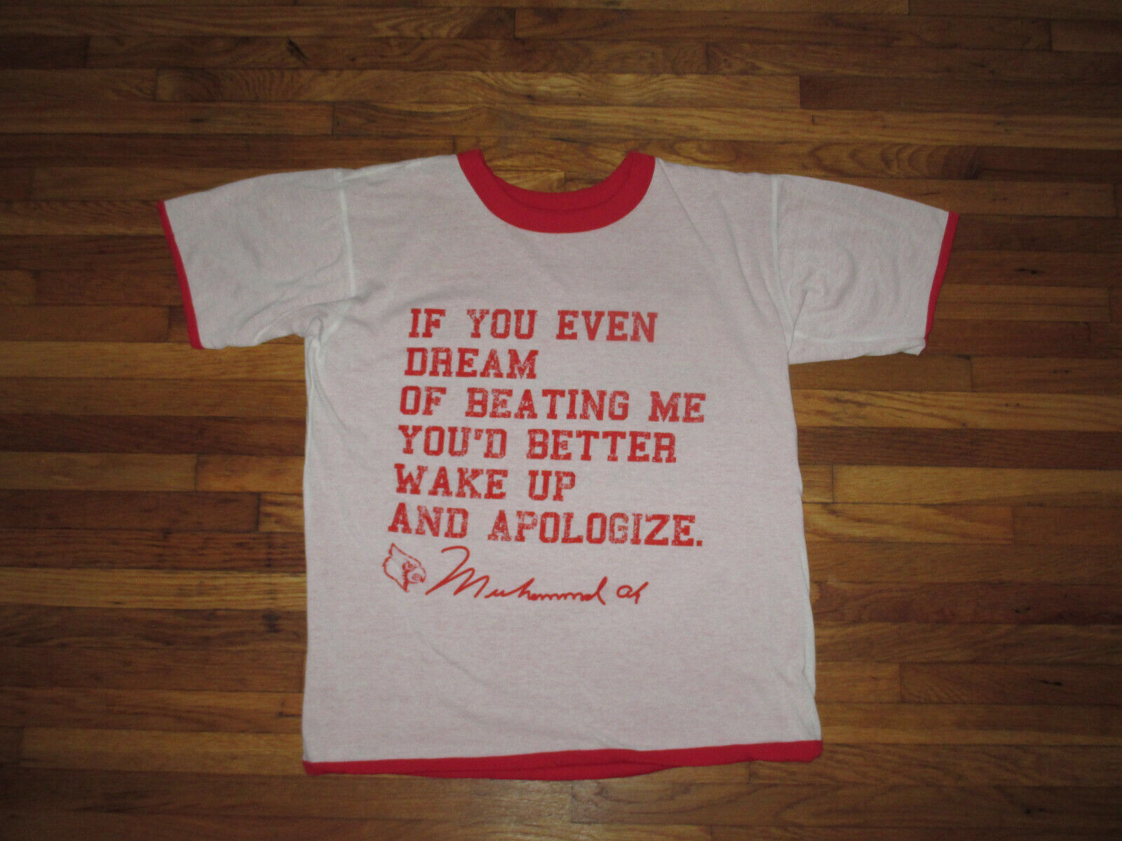 Rare NWOT Vintage 2000s Muhammad Ali Hip Hop Reversible T Shirt