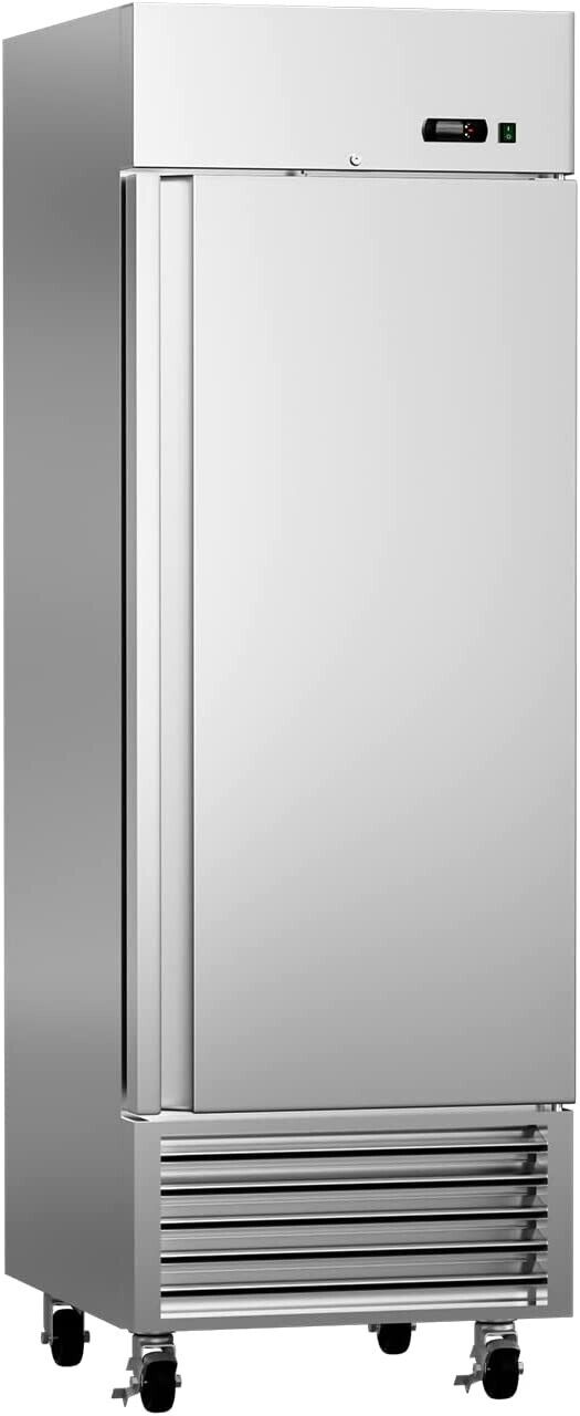 Commercial Reach In Freezer 27'' Solid Steel Stainless Door New For Restaurant