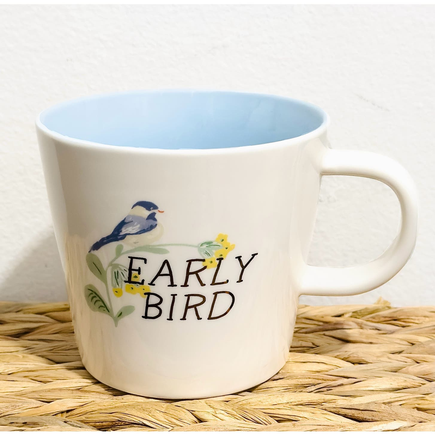 NWT: Threshold -  Early Bird, Two-Tone, Ceramic Coffee Mug (15 oz)
