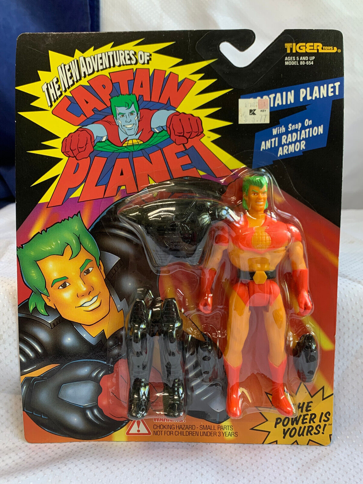 1994 Tiger Toys CAPTAIN PLANET w/ Armor Action Figure in Sealed Blister Pack