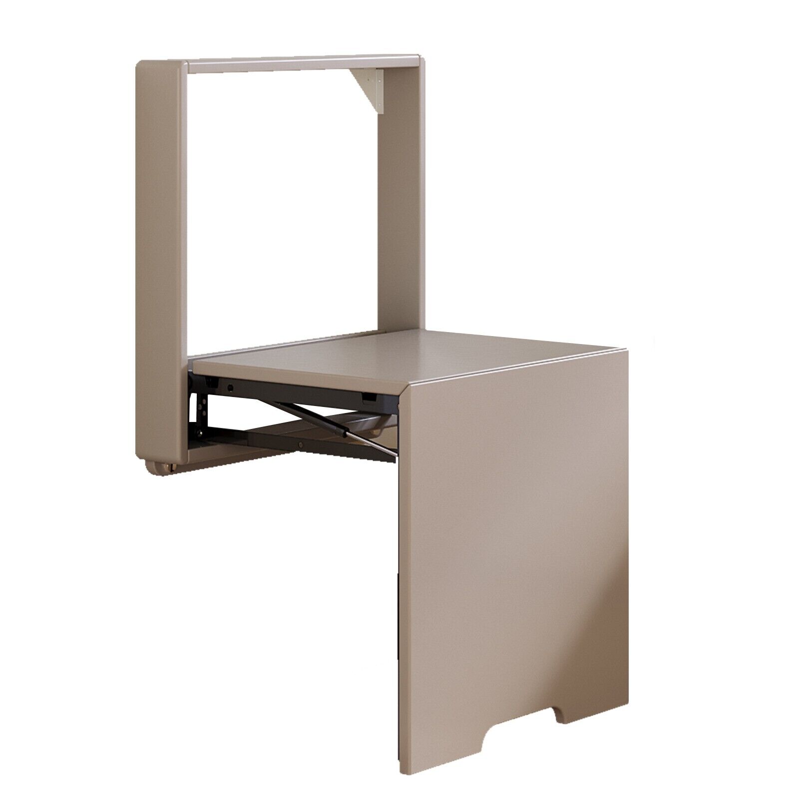 Guyii Wall Mounted Folding Seat Shoe Bench Folding Shower Chair 330lbs Load Gray