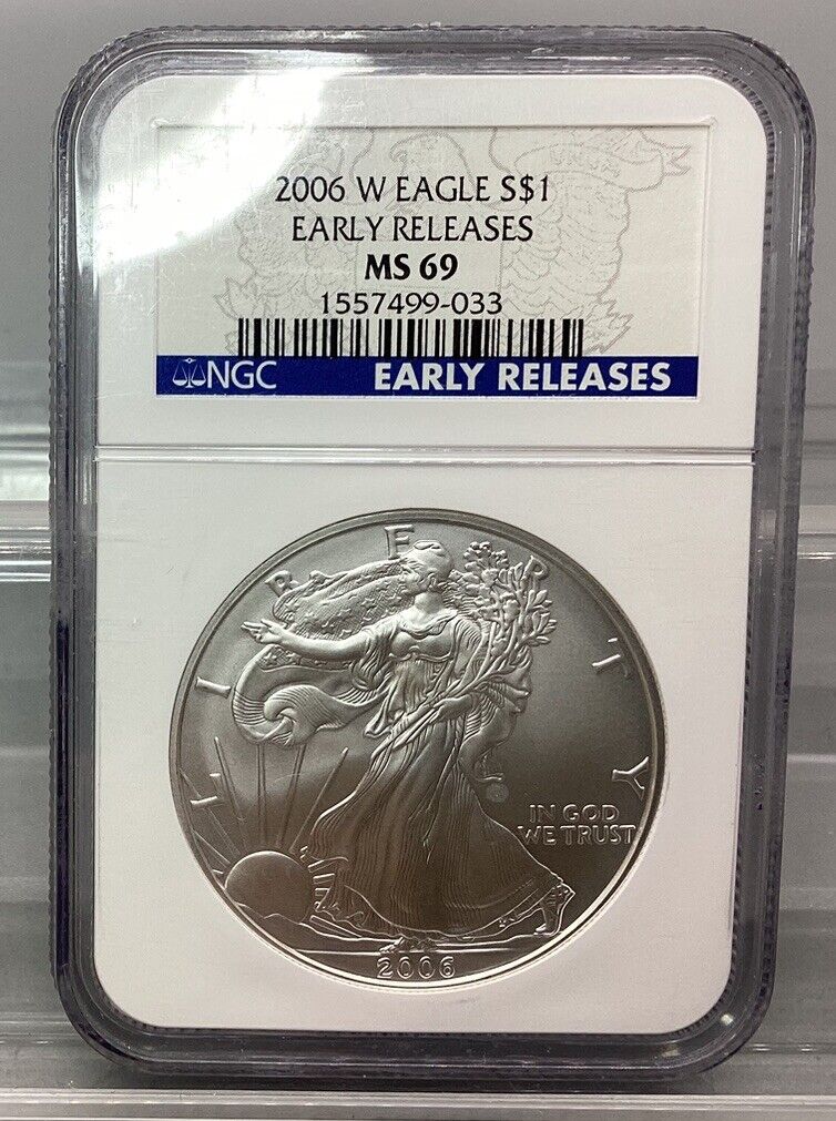 2006 W American Silver Eagle NGC Early Releases MS69