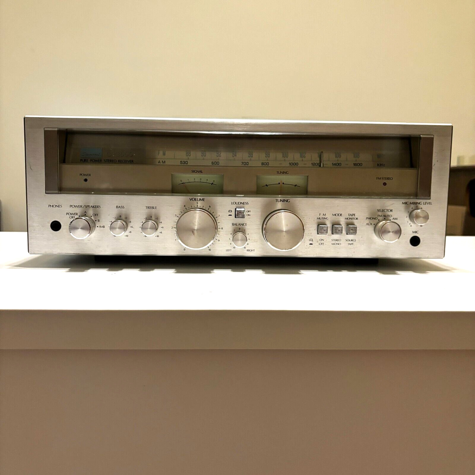 Vintage Sansui G-3500, 26W AM/FM Stereo Receiver, 1978 Works