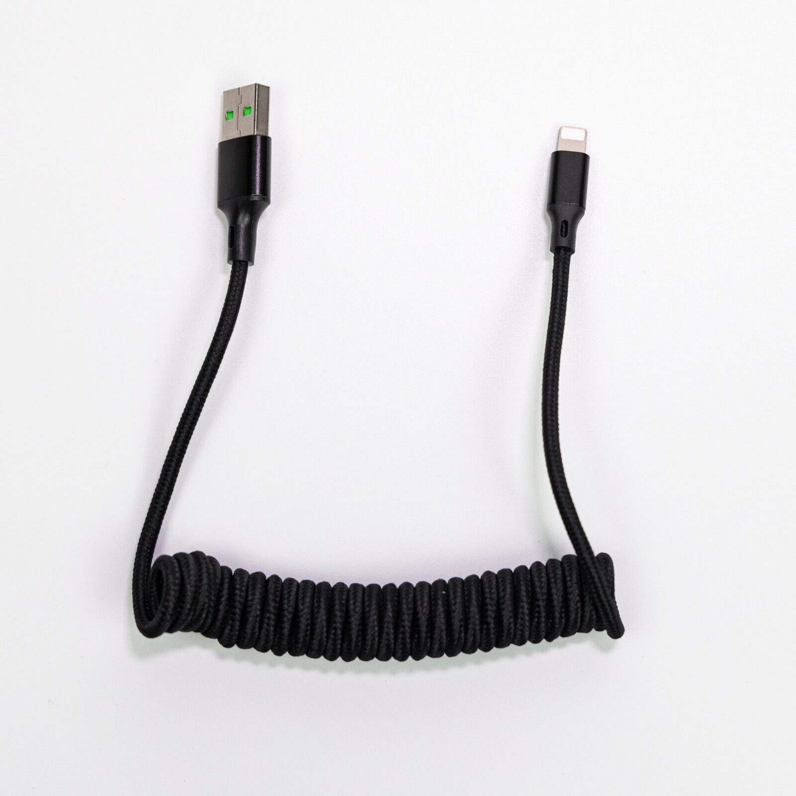 Spring Coiled Fast Charge Data Cable Cord Fit for iPhone 14 13 12 11 XR X/ProMax