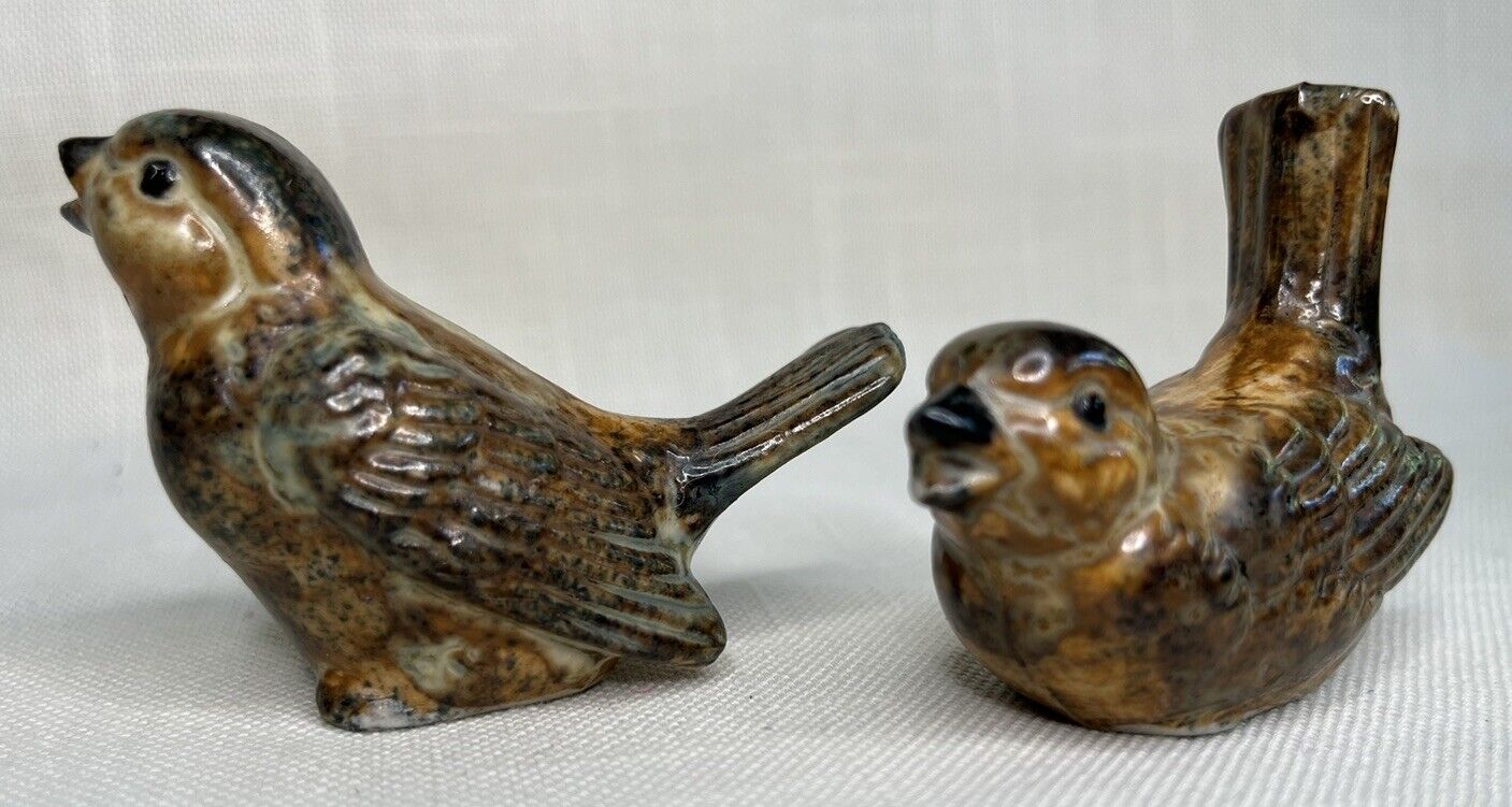 Vintage Pair Of bird figurines