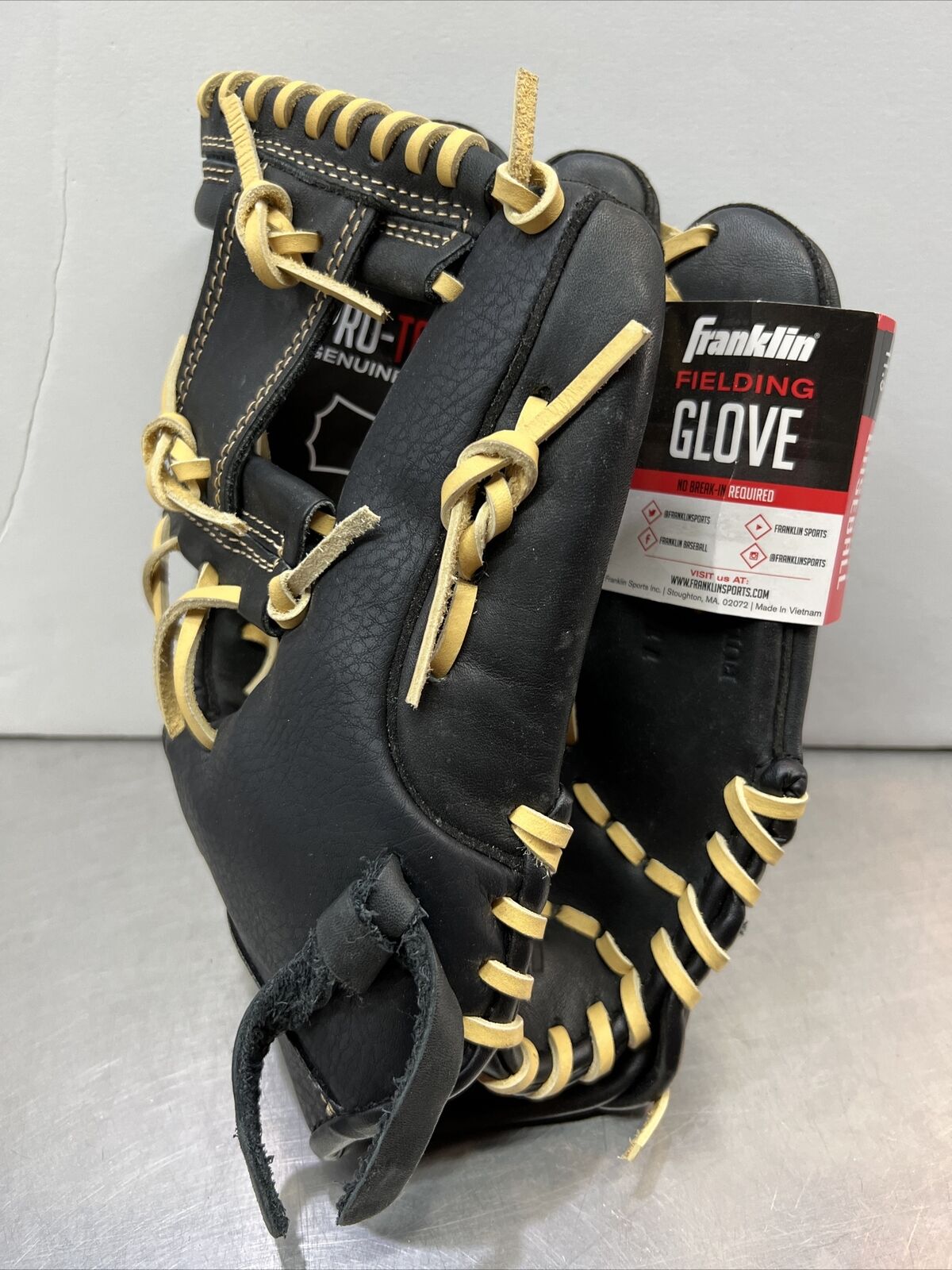 Franklin Pro Flex Baseball Fielding Glove 11.5” 22500 No Break In Required Black