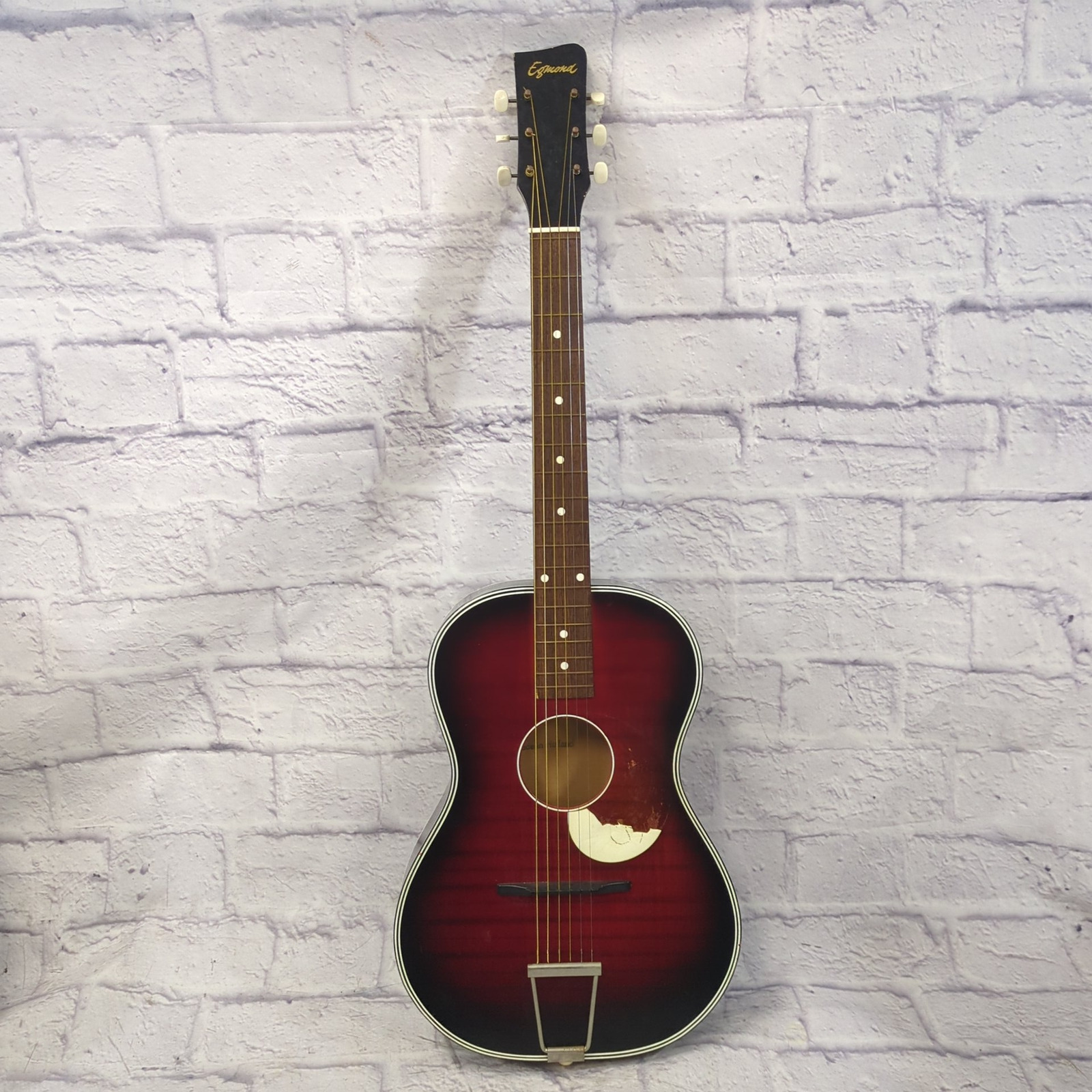 Egmond Red Short Scale Acoustic Guitar