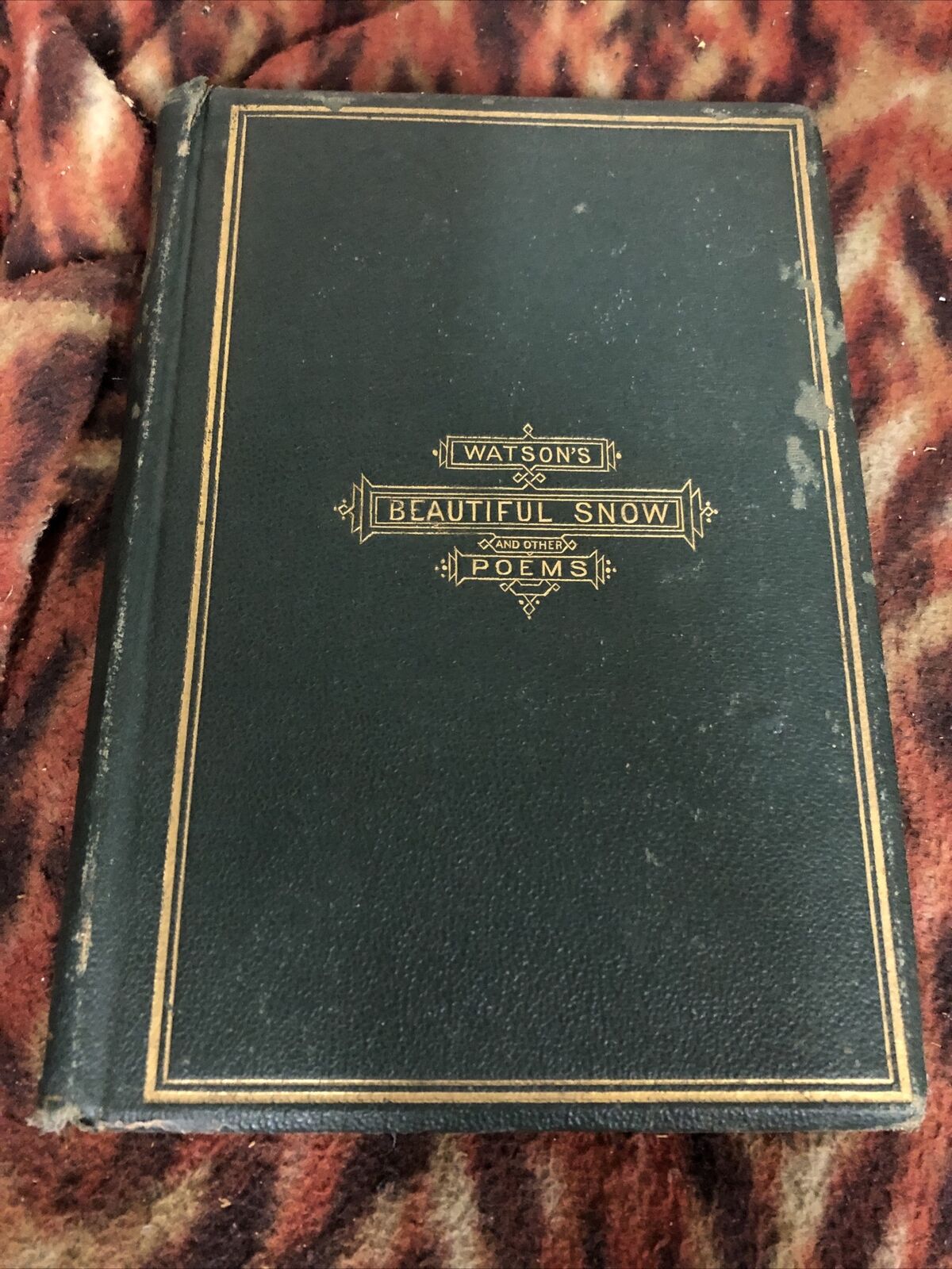 Beautiful Snow and Other Poems by J W Watson Hardcover Book Antique Collect 1871