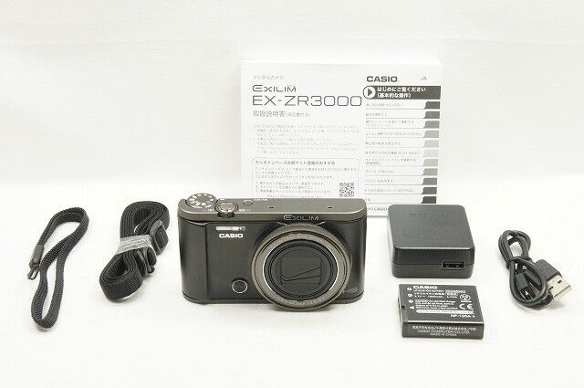 CASIO HIGH SPEED EXILIM EX-ZR3000 12.1MP Compact Digital Camera Black #240420b