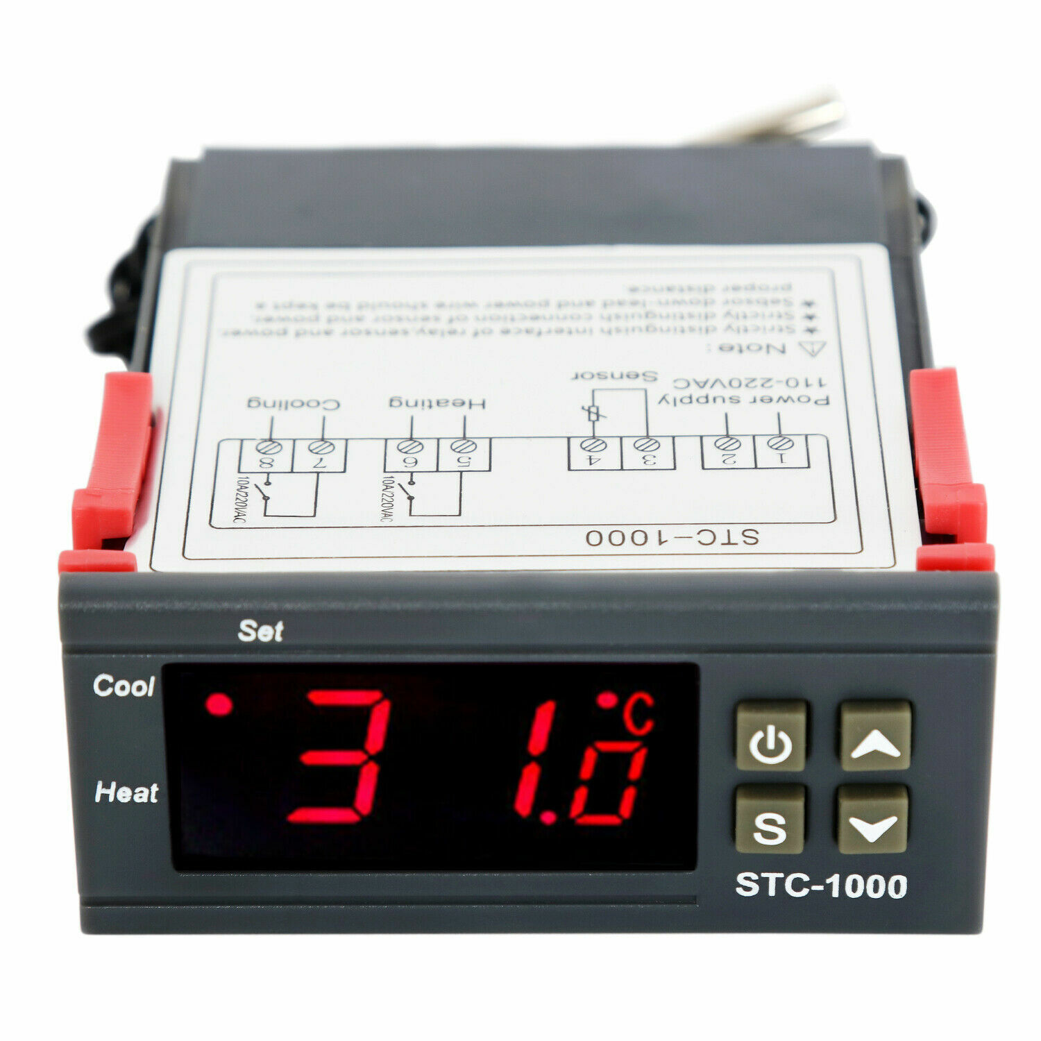110V Universal STC-1000 Digital Temperature Controller Thermostat w/ Sensor AC 