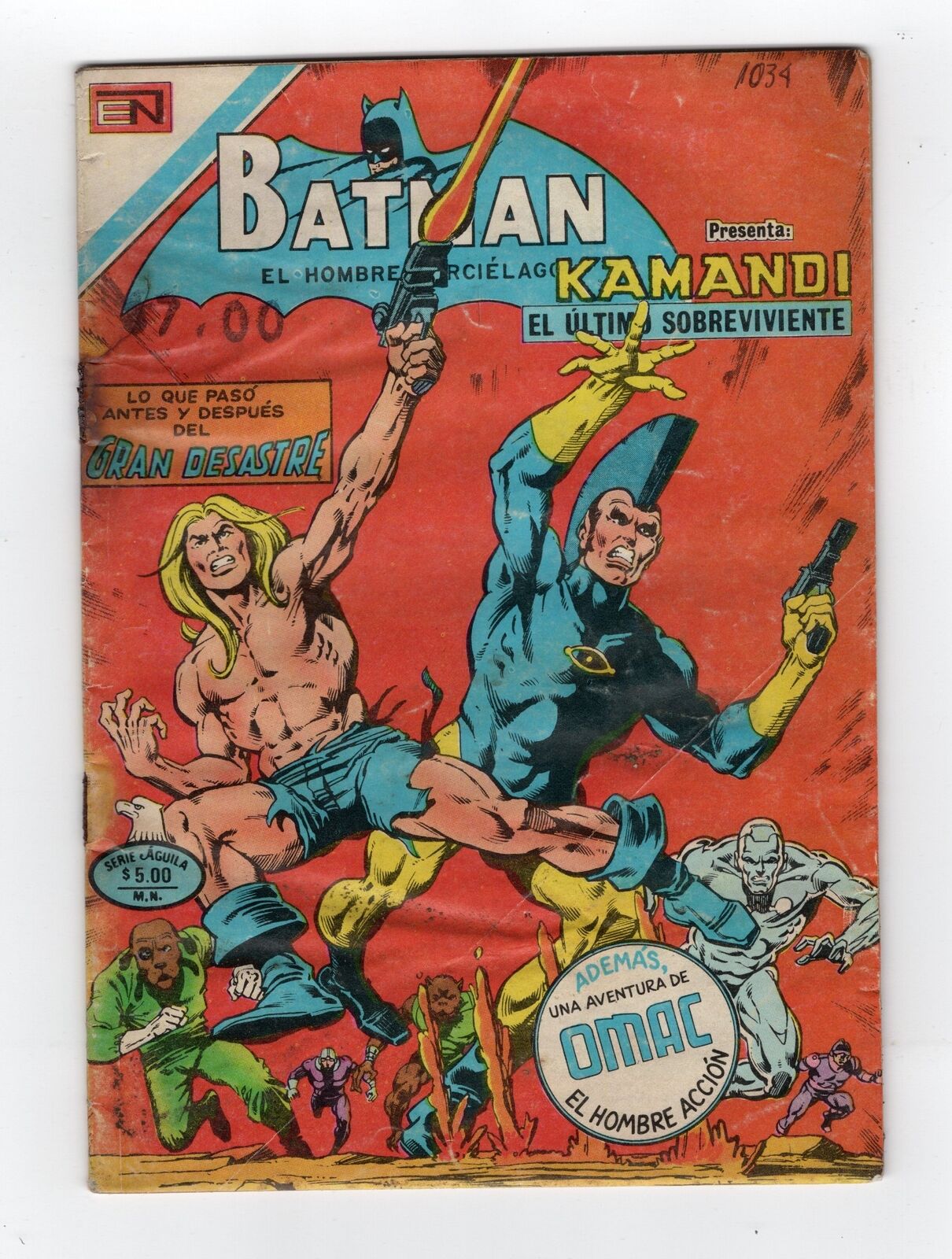 1978 DC KAMANDI #59 LAST ISSUE IN THE SERIES RARE KEY BATMAN NOVARO MEXICO