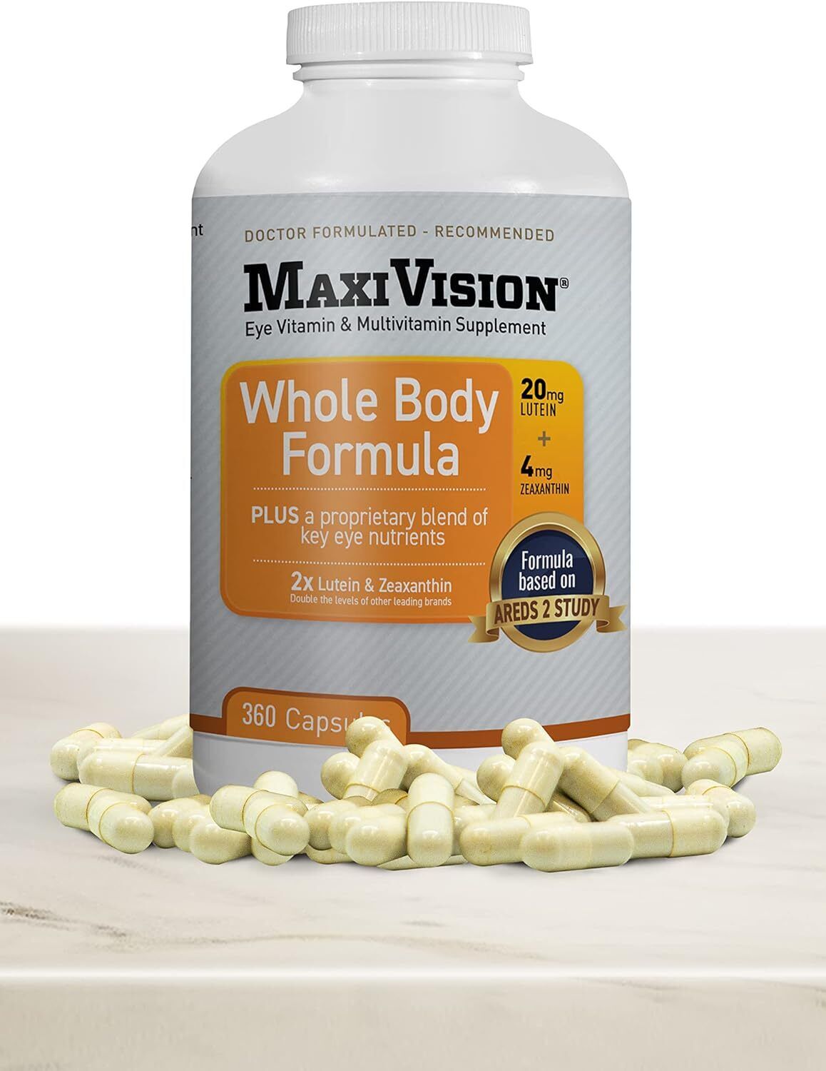 MaxiVision® AREDS 2 Whole Body Formula Eye Vitamins Lutein Zeaxanthin 360ct.