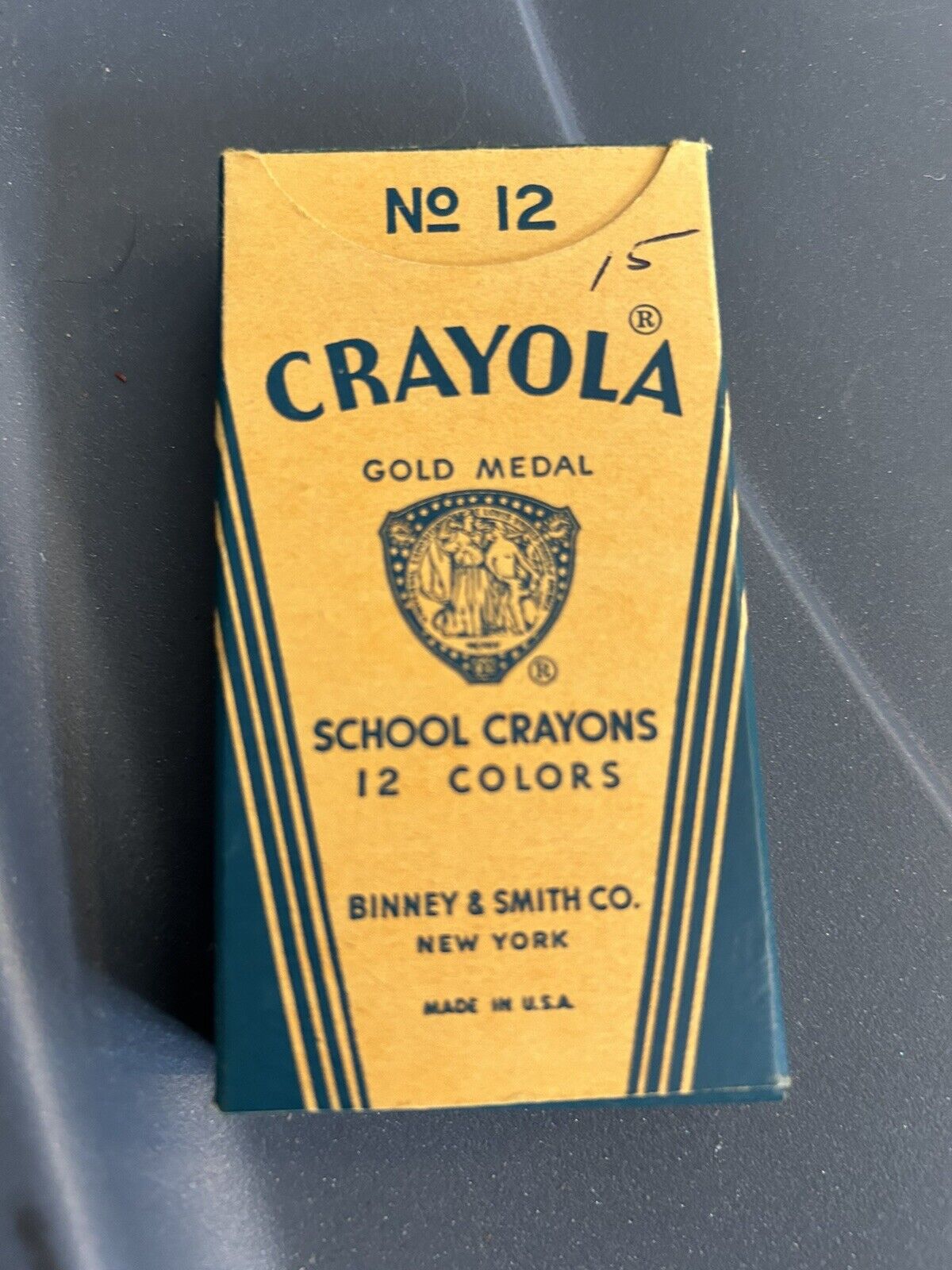 Vintage No. 12 Crayola drawing Crayons Binney Smith Company New York mult color