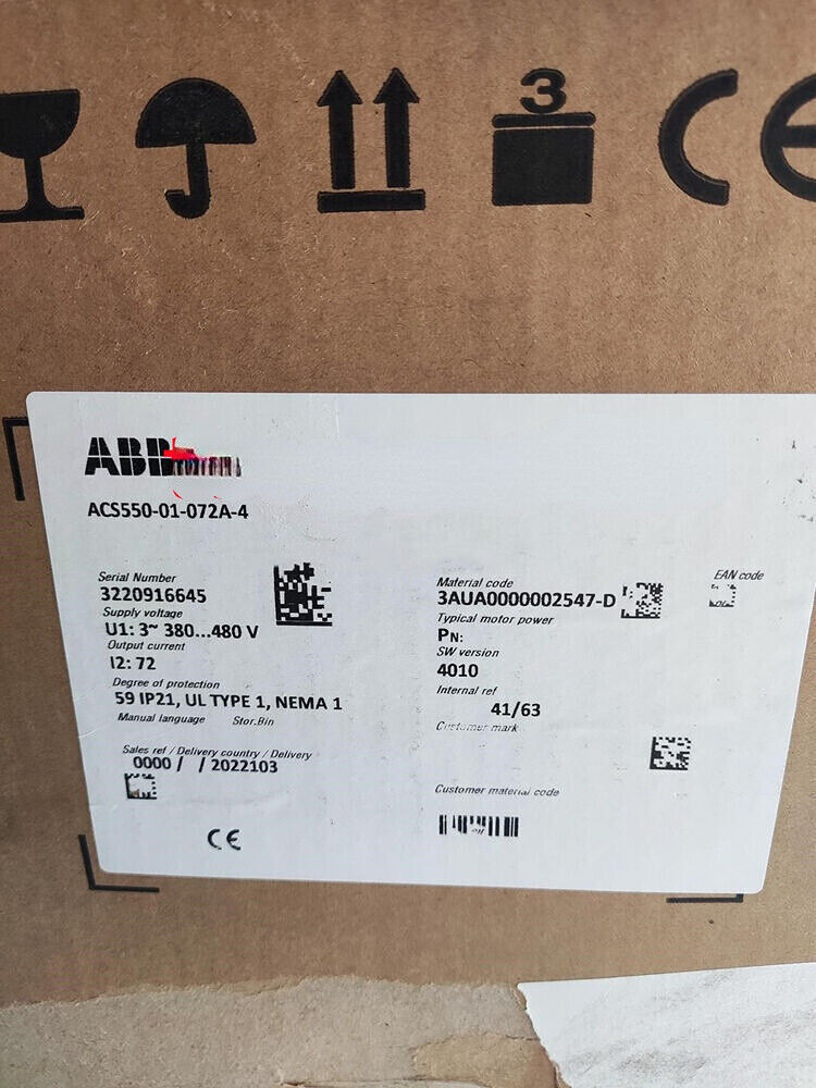 New Genuine ABB Inverter ABB ACS550-01-072A-4 In Box