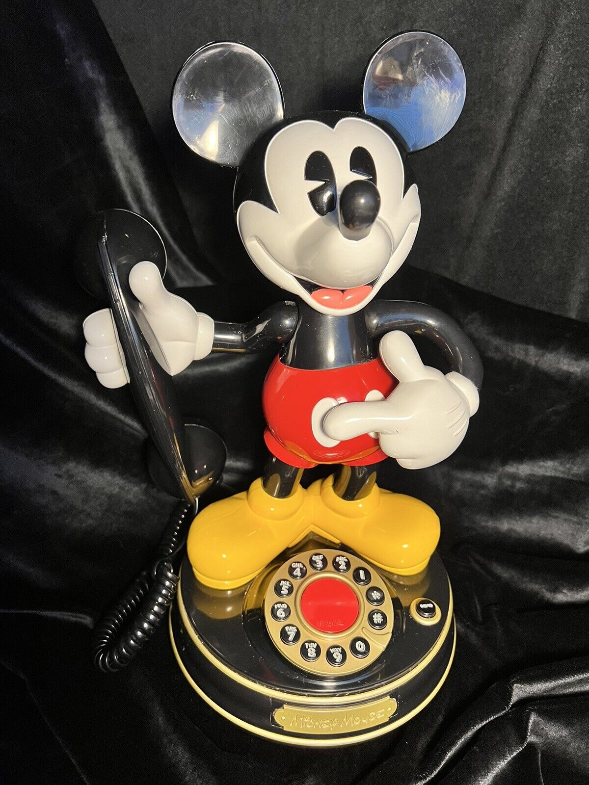 Disney Mickey Mouse Telephone Animated Talking Telemania  Phone Vintage