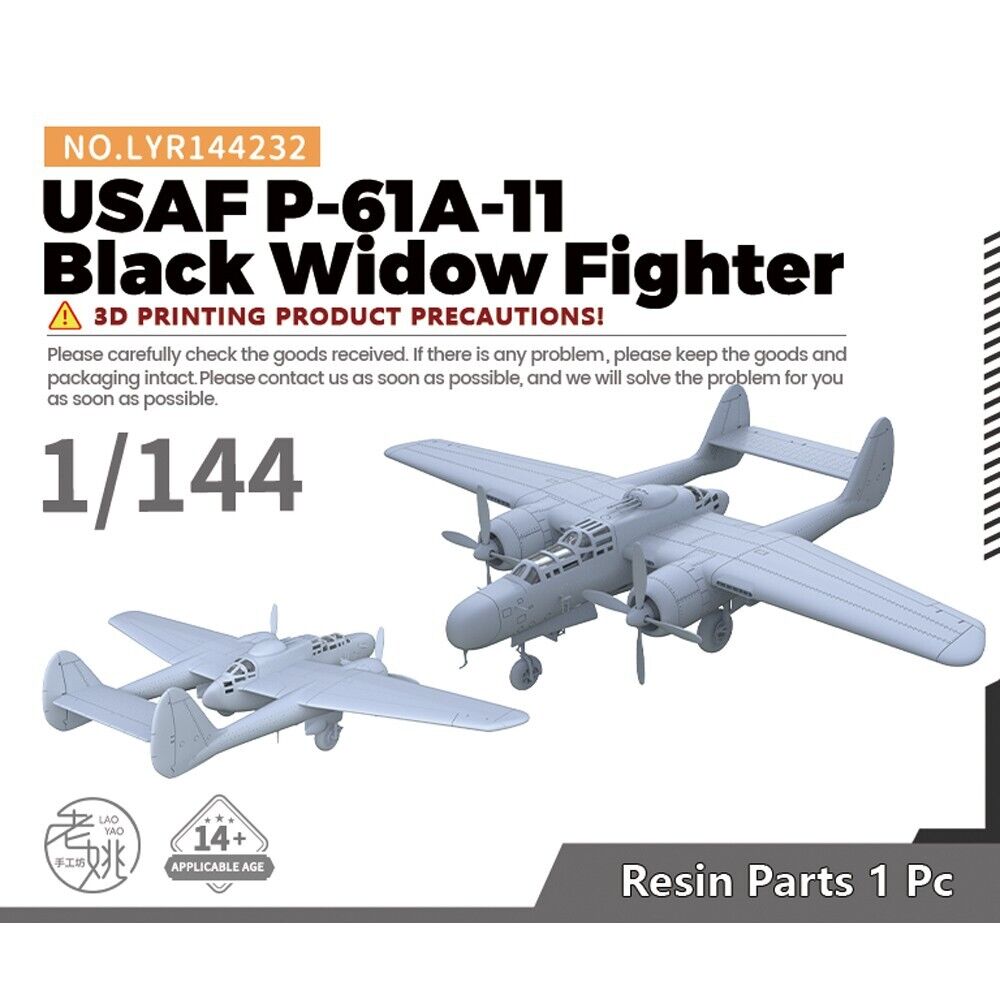 SSMODEL 232 1/144 Kit USAF P-61A-11 Black Widow Fighter WAR WOW WT GAMES