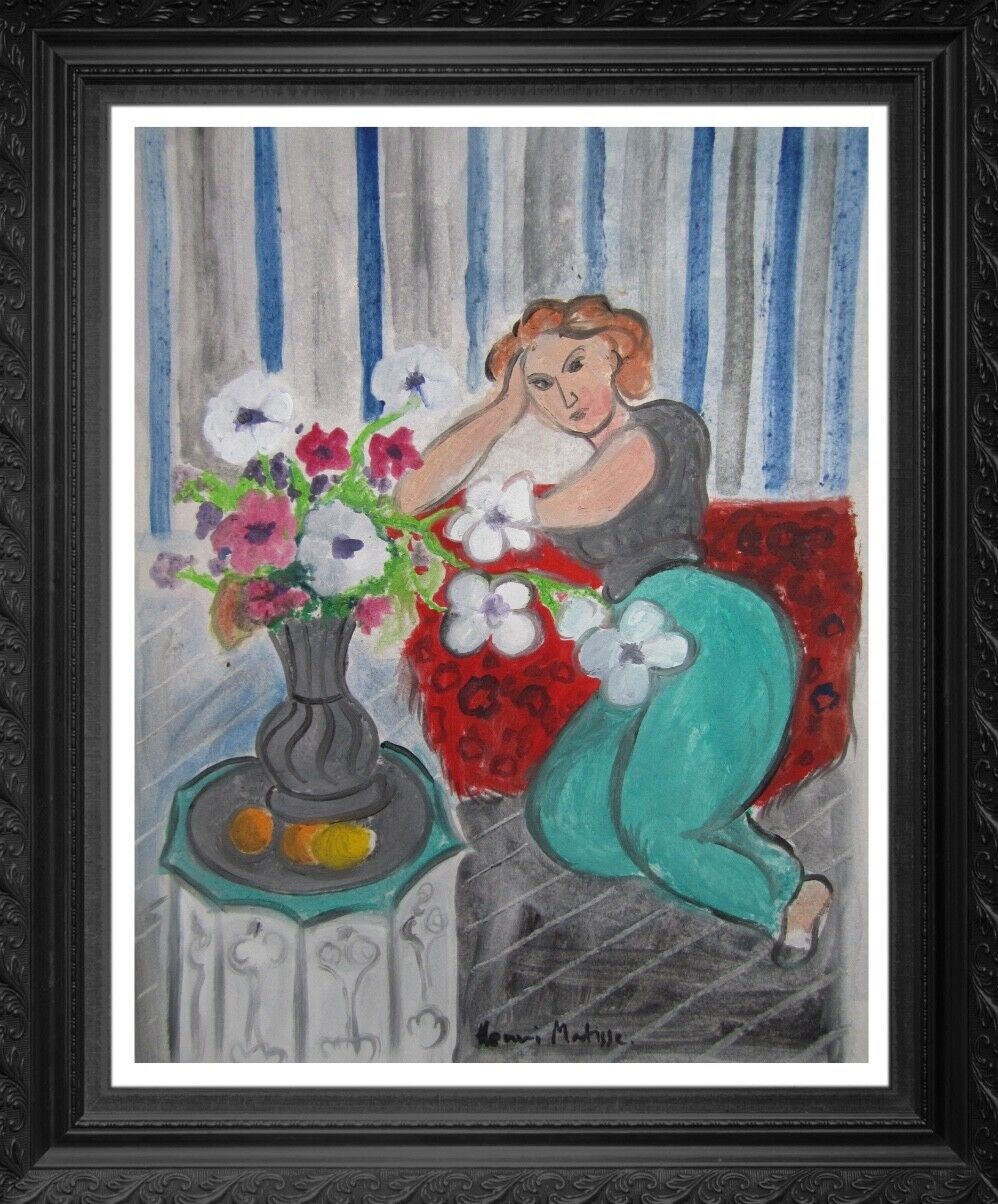 MATISSE -ORIGINAL GOUACHE/Painting,signed,Picasso Era-Nice Paperwork, A BEAUTY