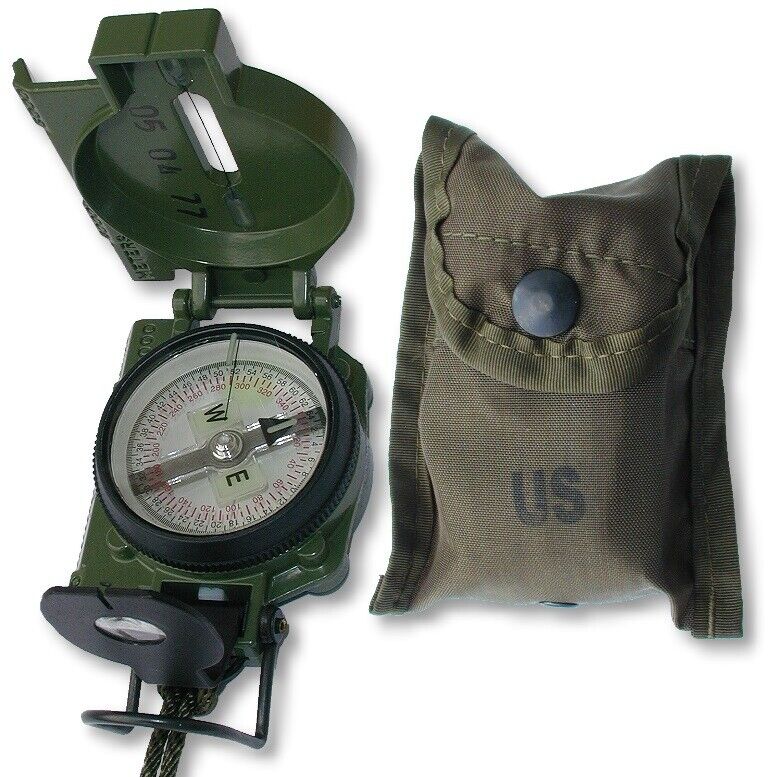 Govt Issue Tritium Land Navigation Military Compass - Army & Marine -Made in USA