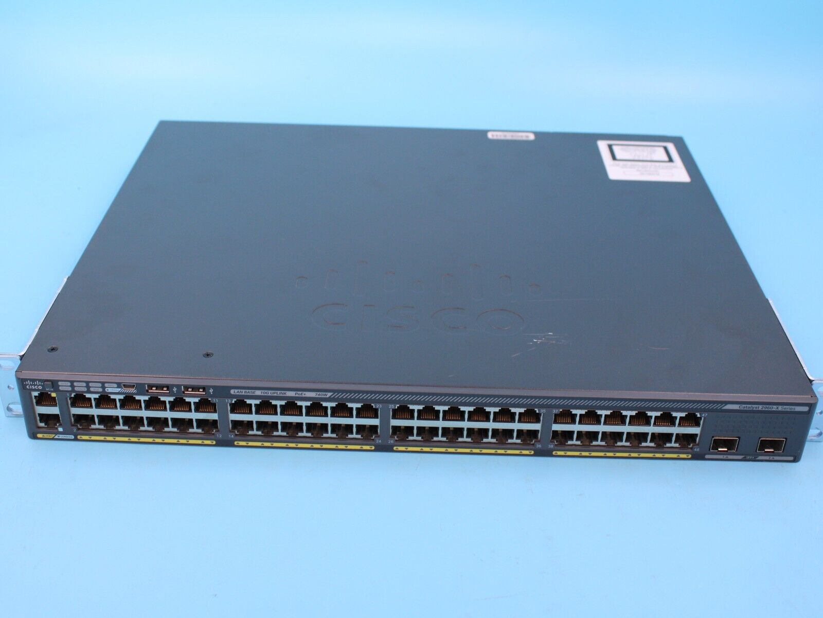 Cisco Catalyst 2960-X WS-C2960X-48FPD-L 48 Port GigE PoE 2x 10G SFP+ Switch