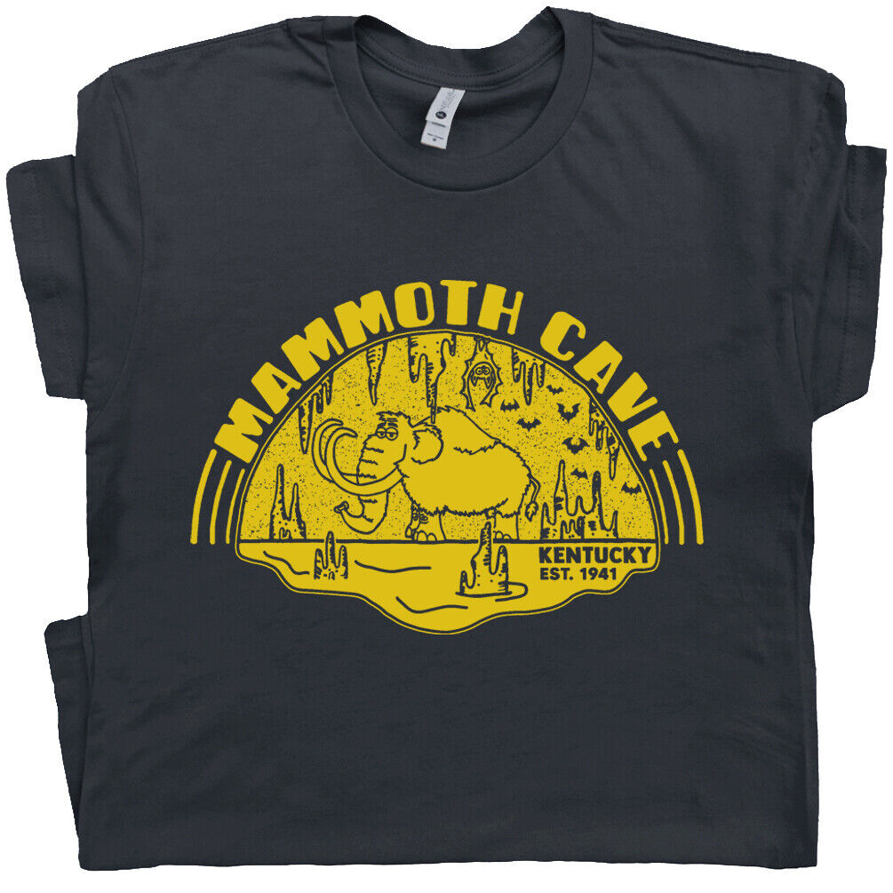 Mammoth Cave T Shirt Vintage National Park Shirts Spelunking Big Wooly Mammoth