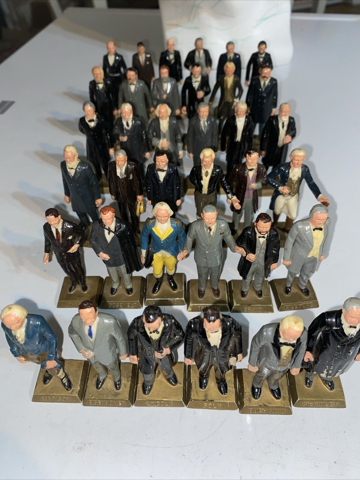 Marx President Figures - Vintage 1960\'s Toys - Complete Set 36 Pieces