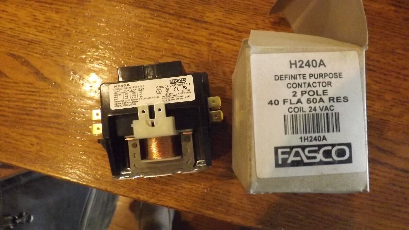 Fasco H240A 2-Pole Contactor 